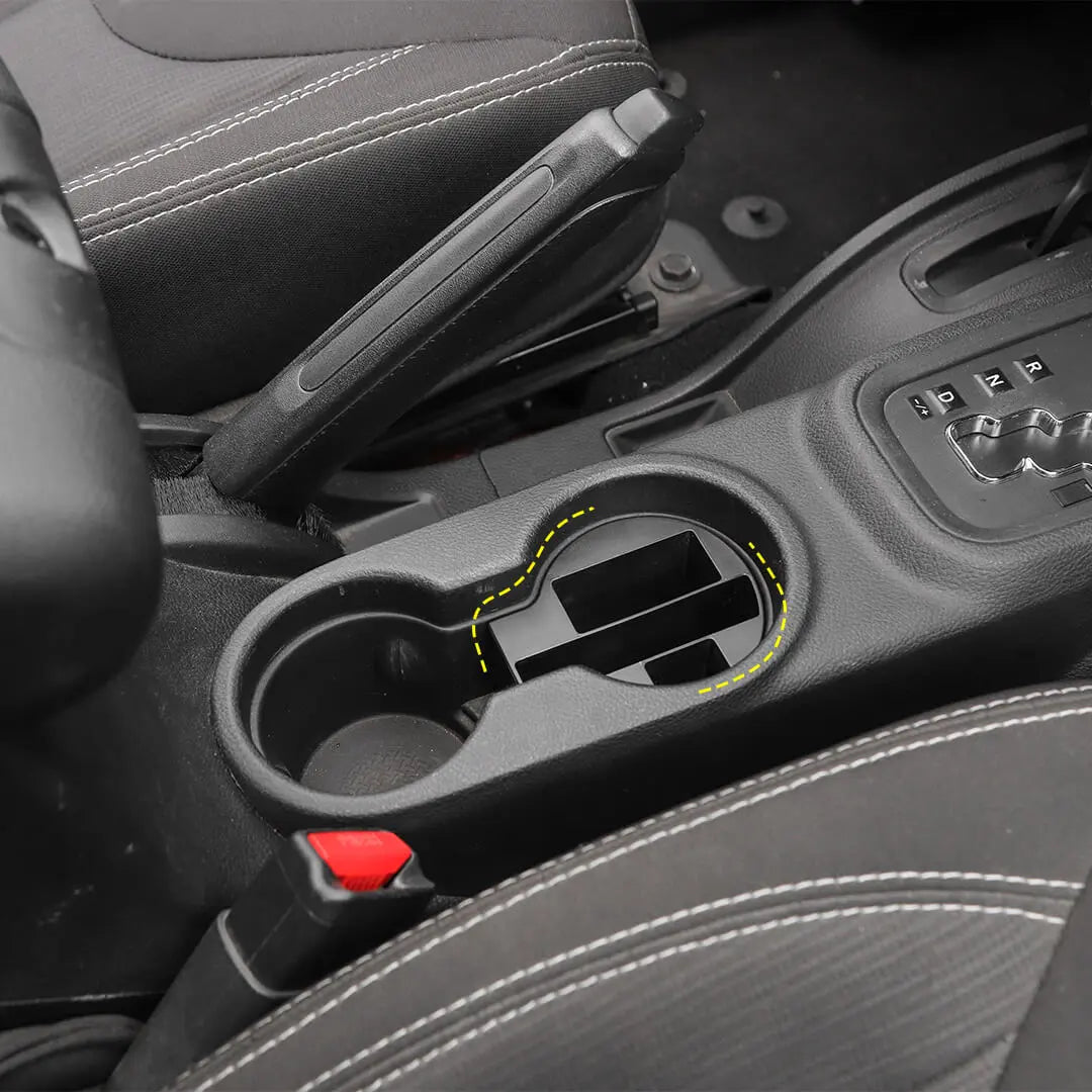 For 2011-2018 Jeep Wrangler JK Interior Multifunction Cup Holder Storage Box Accessories
