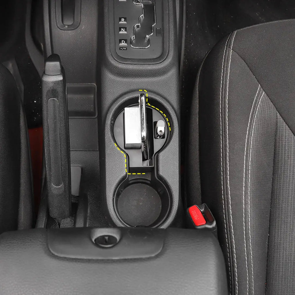 For 2011-2018 Jeep Wrangler JK Interior Multifunction Cup Holder Storage Box Accessories