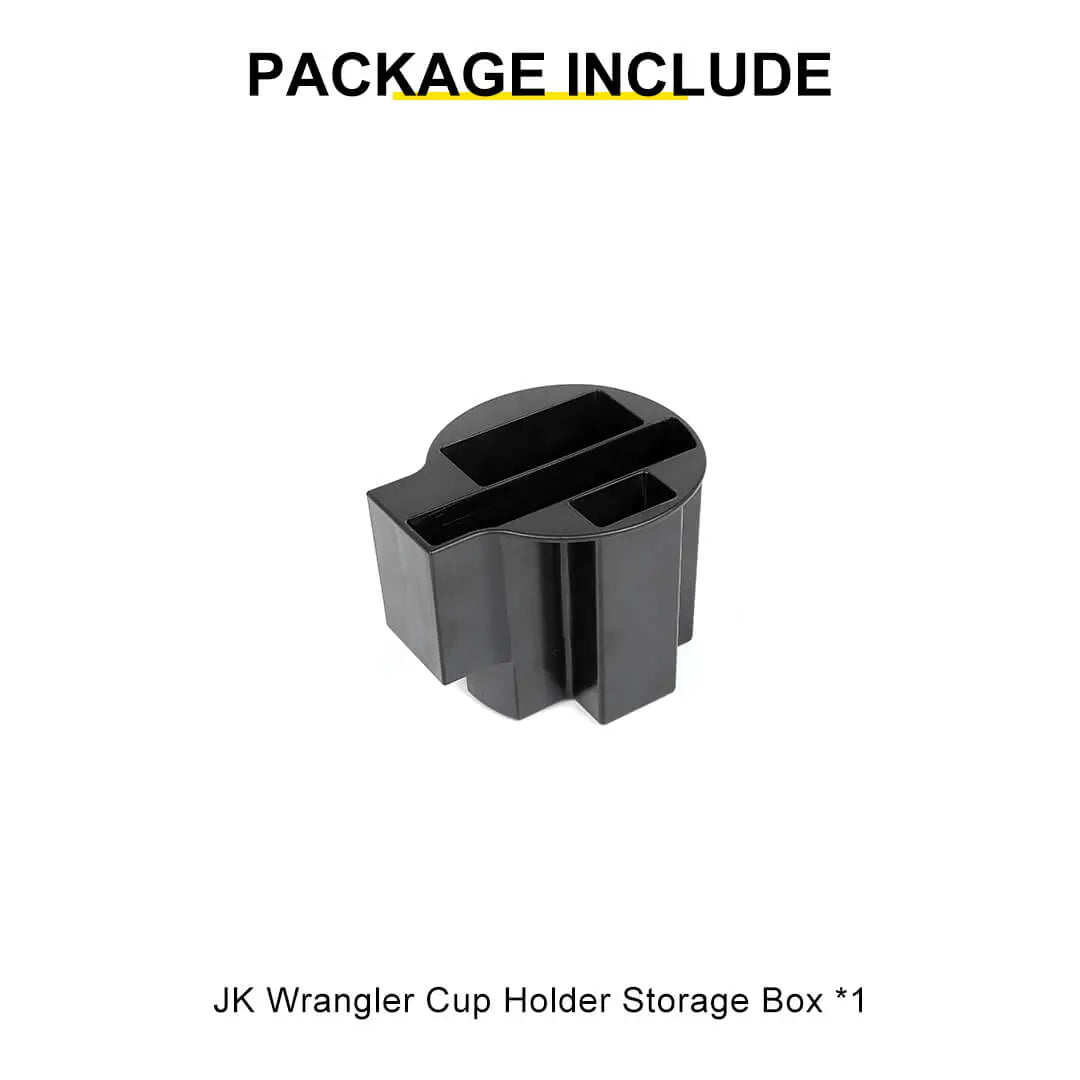For 2011-2018 Jeep Wrangler JK Interior Multifunction Cup Holder Storage Box Accessories