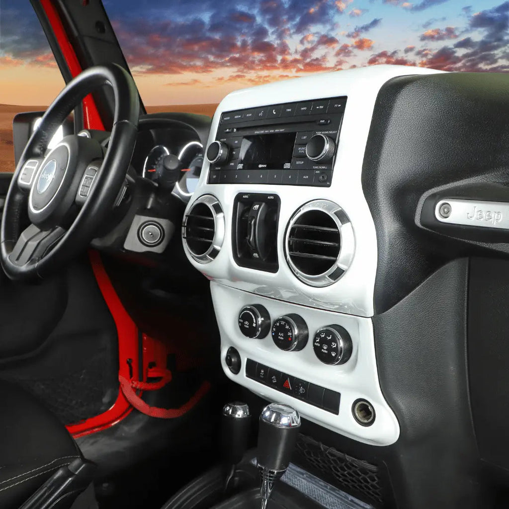 For 2011-2018 Jeep Wrangler JK JKU 10pcs Interior Decoration Trim Cover Kit