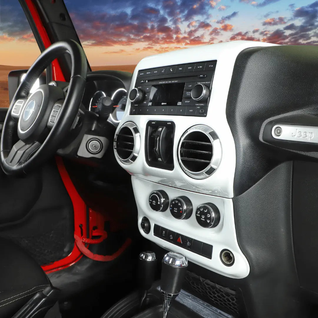 For 2011-2018 Jeep Wrangler JK JKU 10pcs Interior Decoration Trim Cover Kit