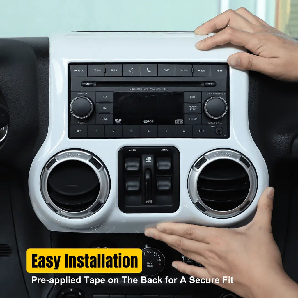 For 2011-2018 Jeep Wrangler JK JKU 10pcs Interior Decoration Trim Cover Kit