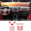 For 2011-2018 Jeep Wrangler JK JKU 4-Door 12 PCS Interior Trim Cover Kit