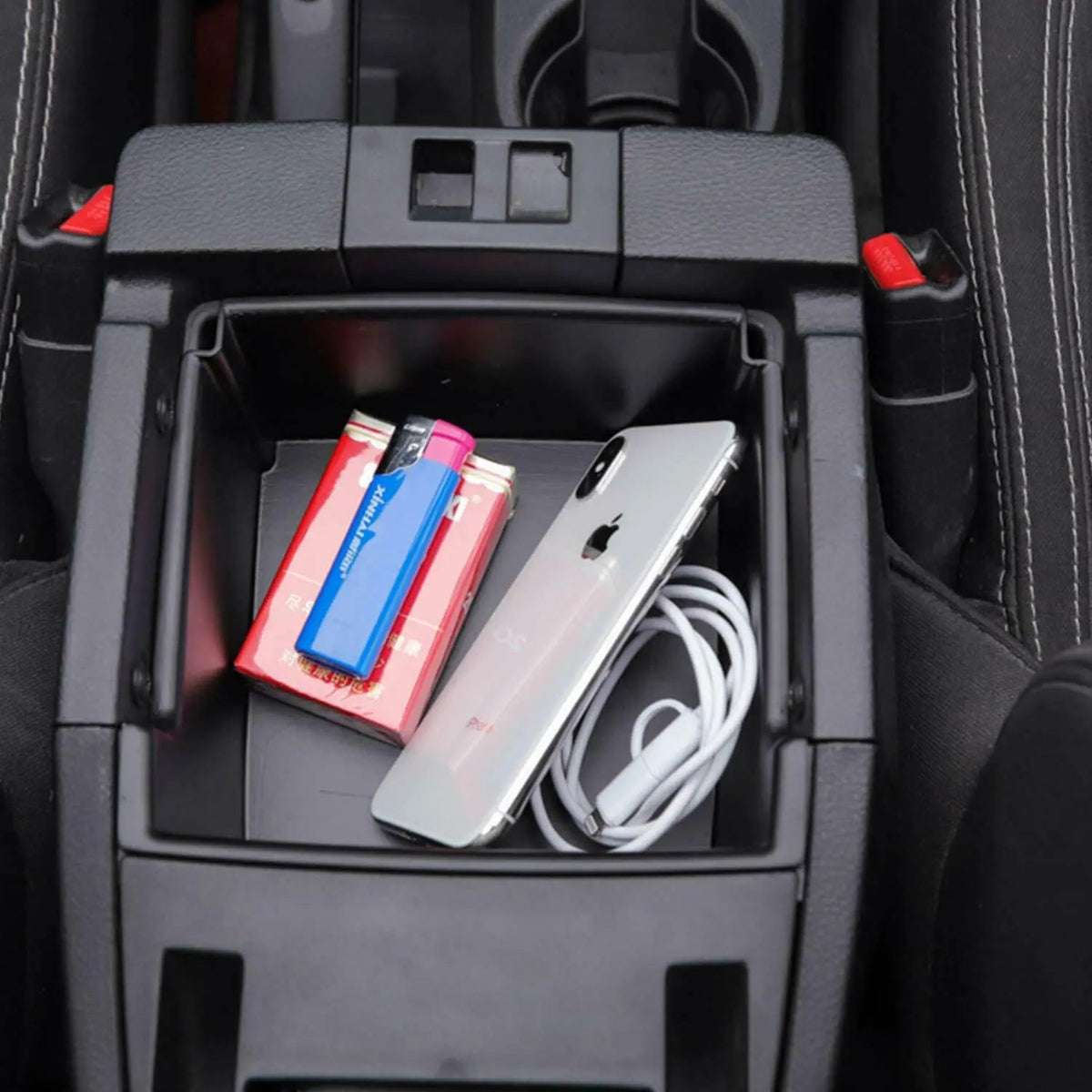 For 2011-2018 Jeep Wrangler JK JKU Car Center Console Armrest Storage Box Organizer Divider