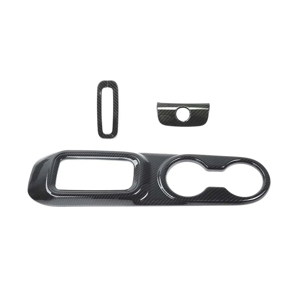 For 2011-2018 Jeep Wrangler JK JKU Center Console Armrest Cup Holder Gear Shift Trim