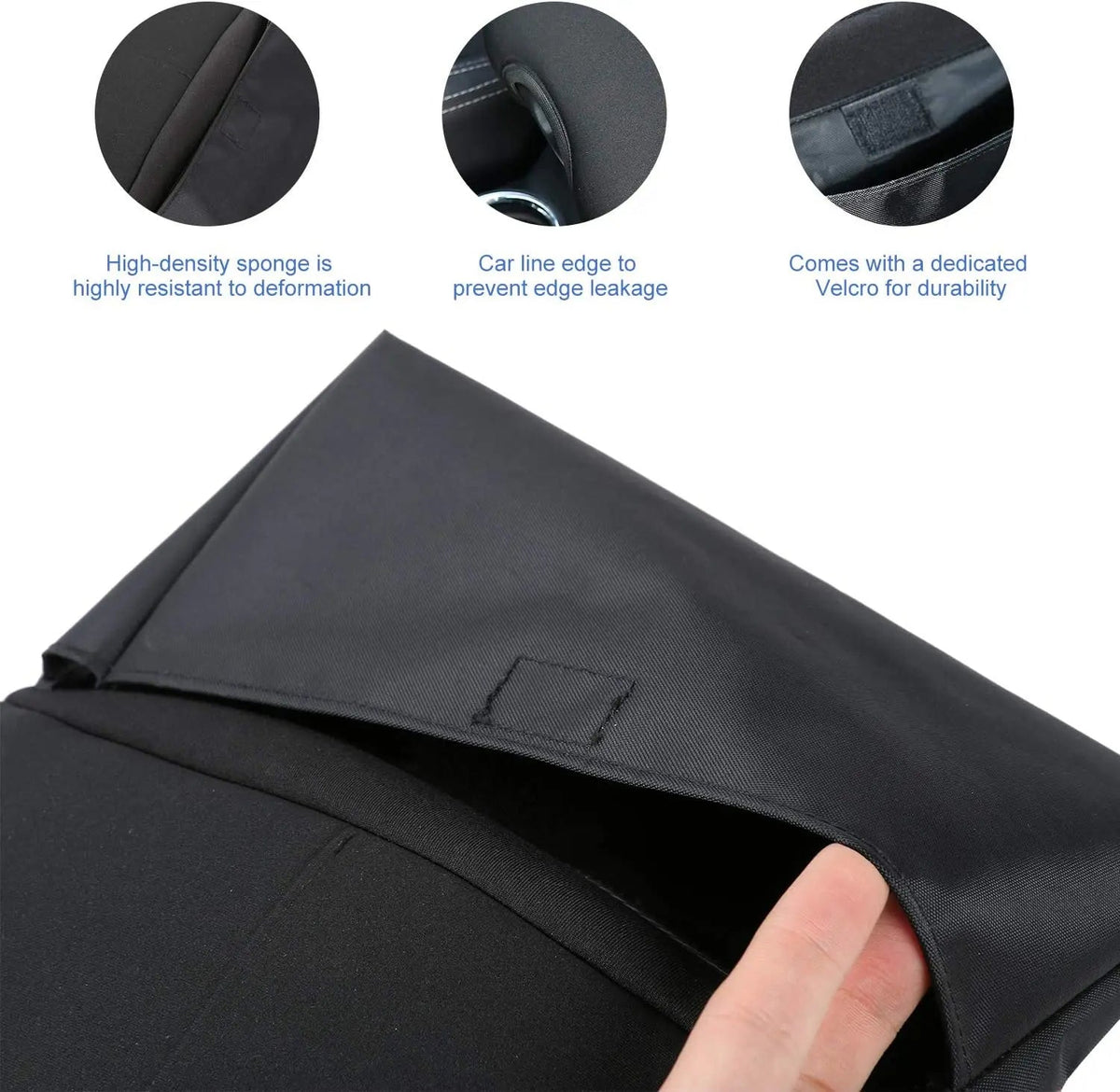 For 2011-2018 Jeep Wrangler JK JKU Center Console Armrest Pad Cover with Storage Bag