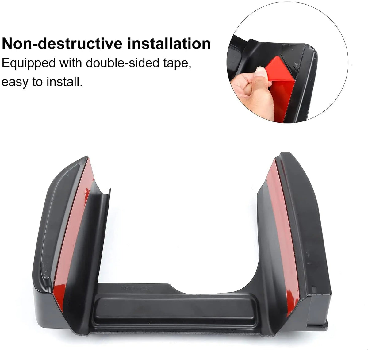 For 2011-2018 Jeep Wrangler JK JKU Center Console Gear Shift Tray Organizer Storage Box with USB Charger Socket
