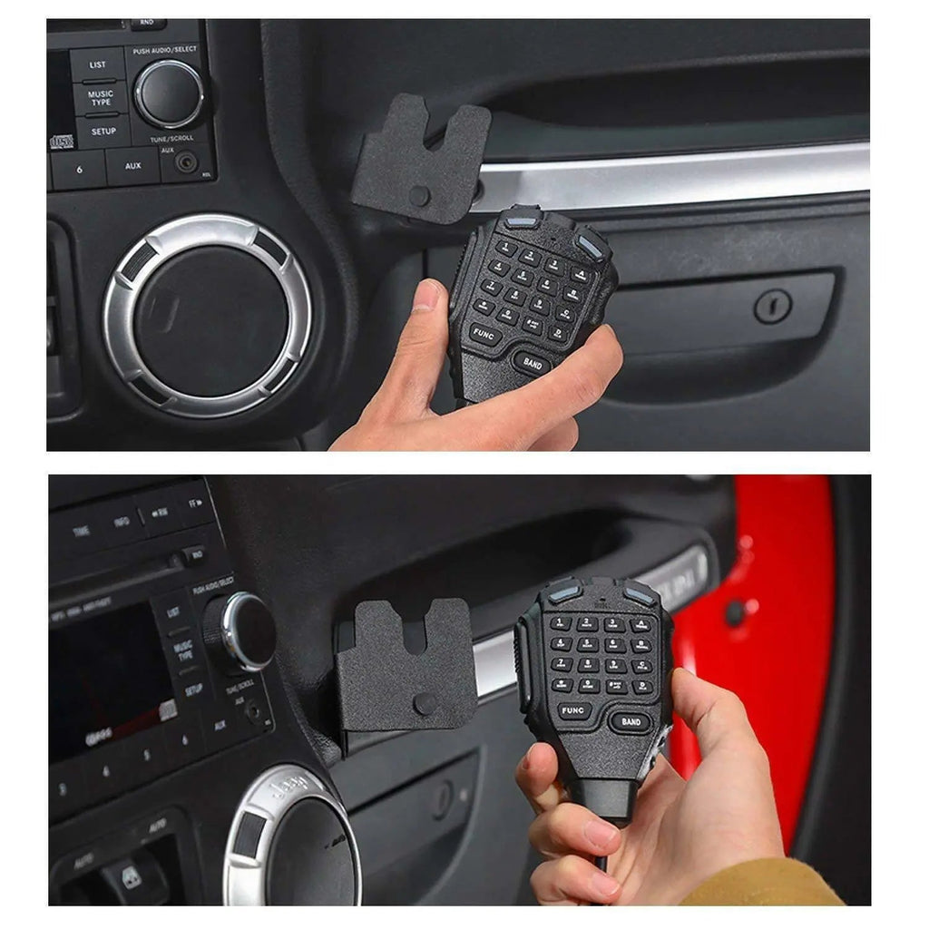 For 2011-2018 Jeep Wrangler JK JKU Co-pilot Side Radio Microphone Mounting Holder Mount