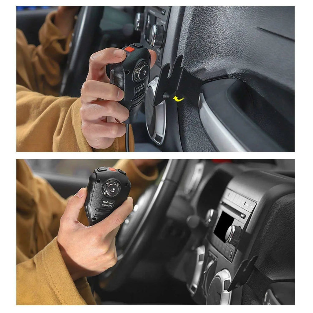 For 2011-2018 Jeep Wrangler JK JKU Co-pilot Side Radio Microphone Mounting Holder Mount