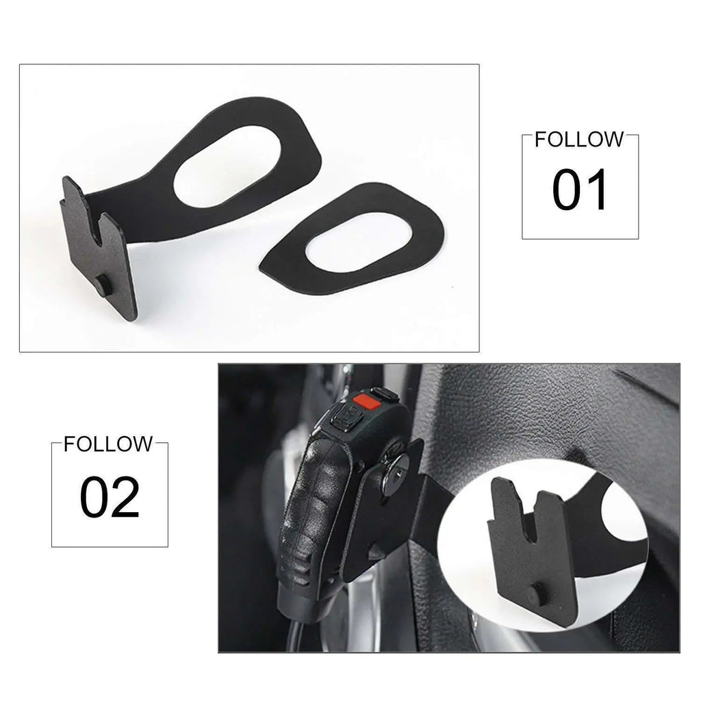 For 2011-2018 Jeep Wrangler JK JKU Co-pilot Side Radio Microphone Mounting Holder Mount