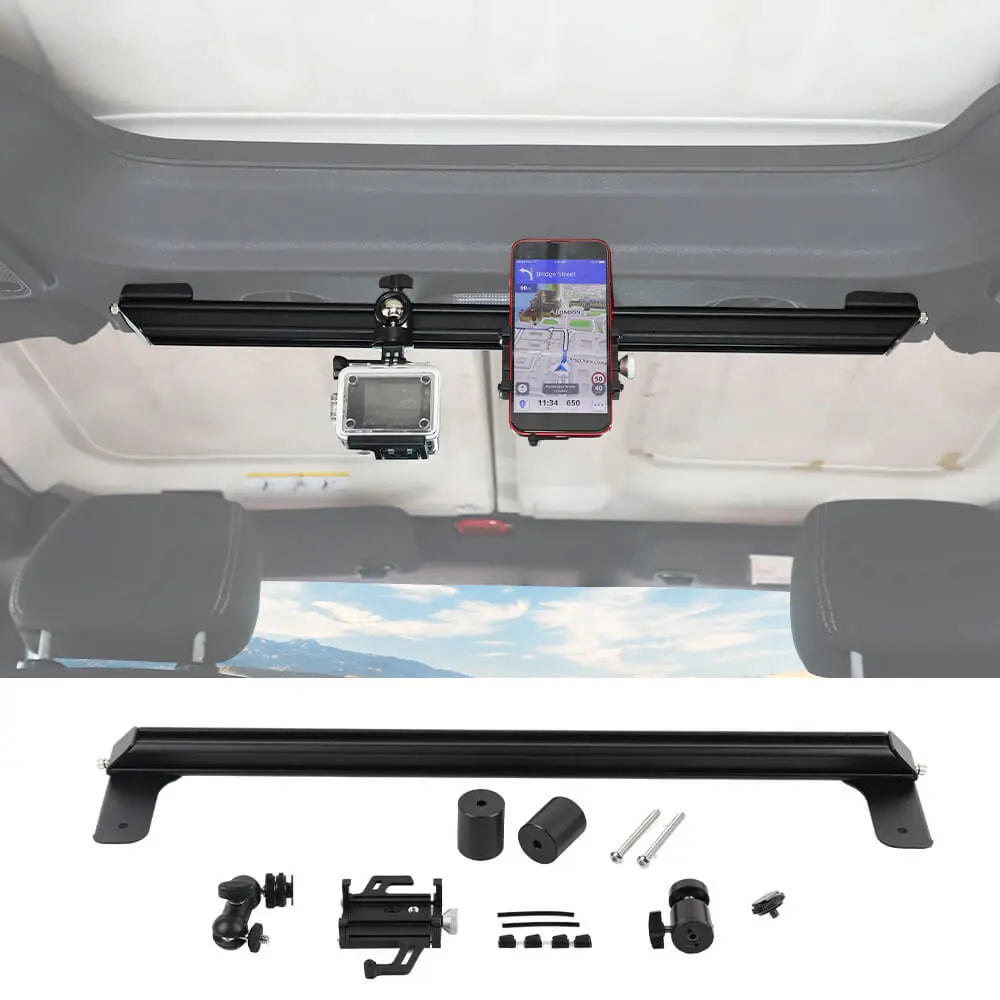For 2011-2018 Jeep Wrangler JK JKU Dash Camera & Phone Holder Mount Stand