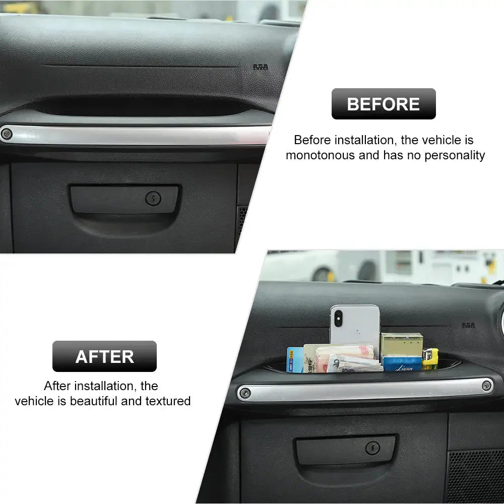 For 2011-2018 Jeep Wrangler JK JKU Passenger Grab Handle Storage Box