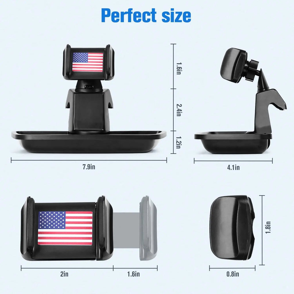 For 2011-2018 Jeep Wrangler JK JKU Dash Mount Cell Phone Holder