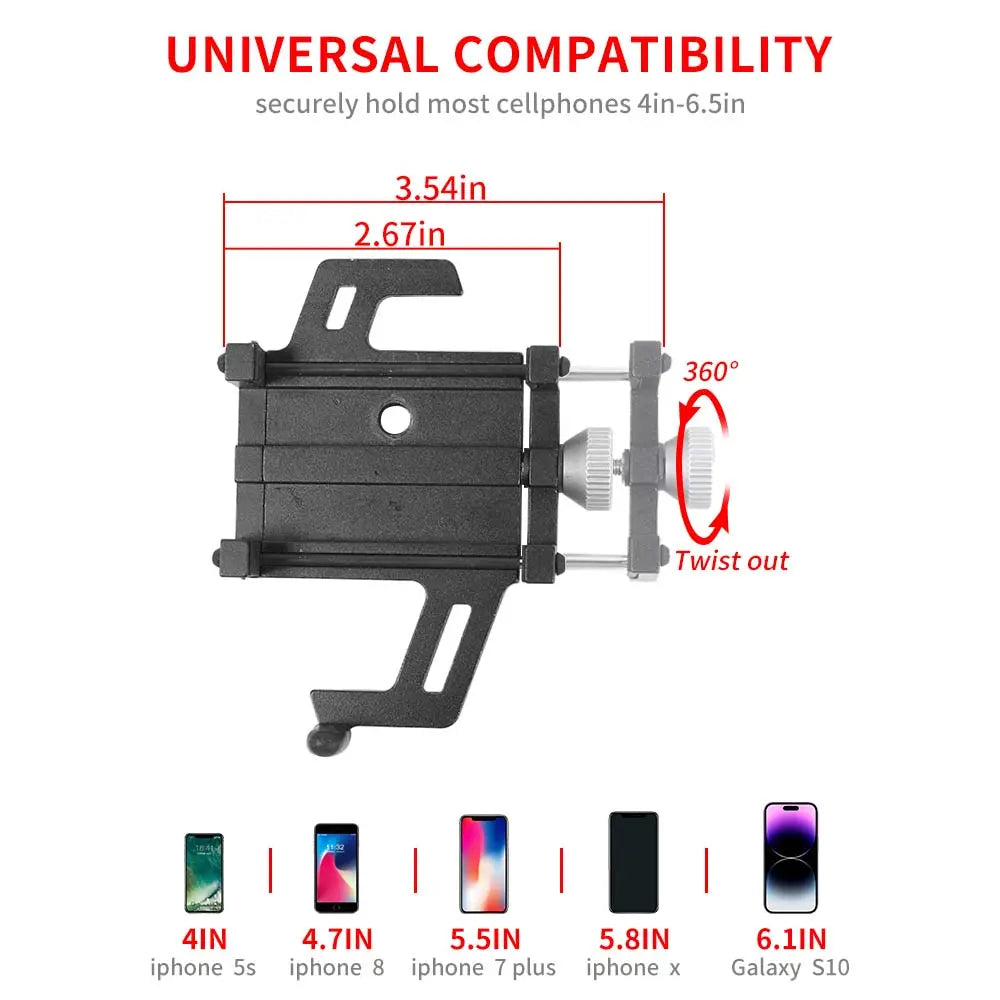 For 2011-2018 Jeep Wrangler JK JKU Dashboard Phone Holder Mount Bracket