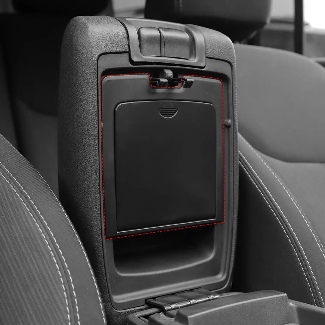For 2011-2018 Jeep Wrangler JK JKU Front Center Console Armrest Hidden Storage Box