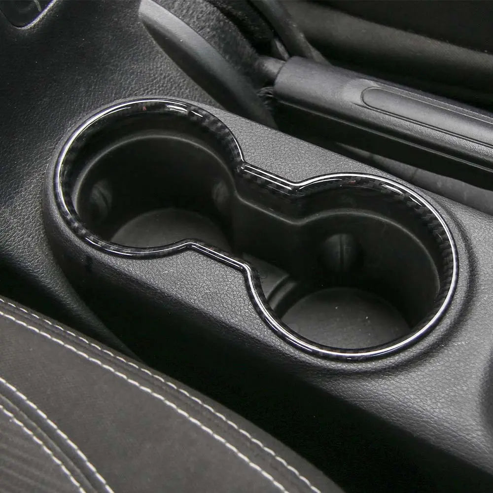 For 2011-2018 Jeep Wrangler JK JKU Front Water Cup Holder Trim Cover ABS Interior Decor
