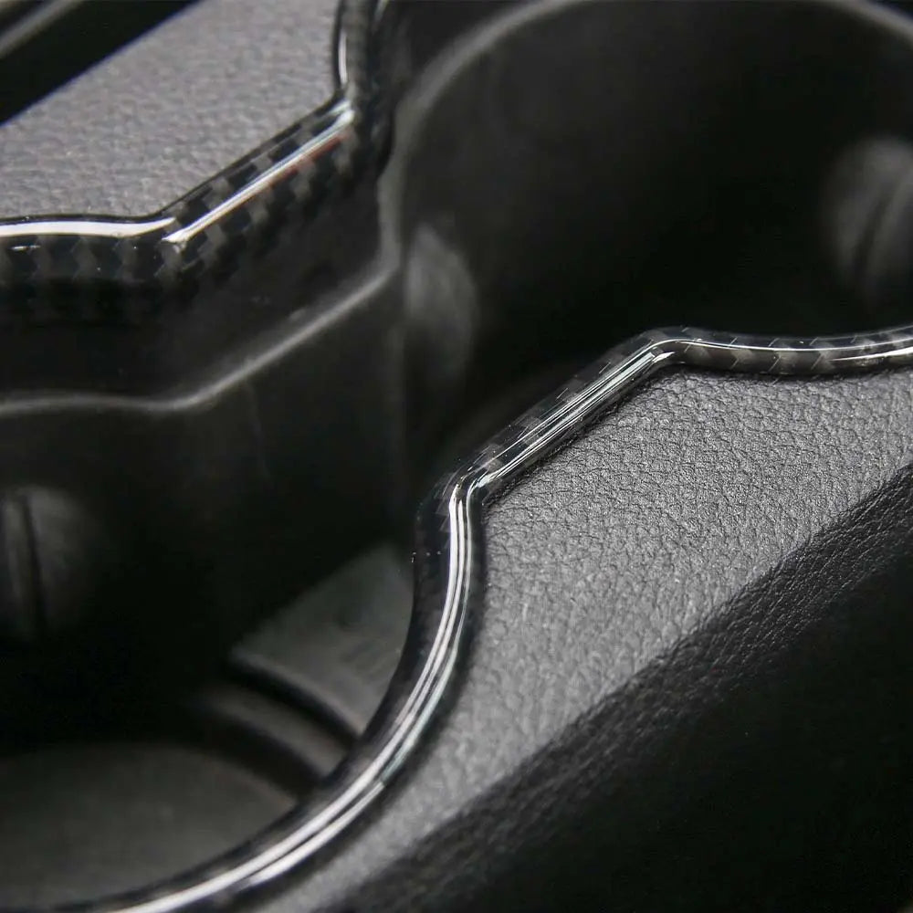 For 2011-2018 Jeep Wrangler JK JKU Front Water Cup Holder Trim Cover ABS Interior Decor
