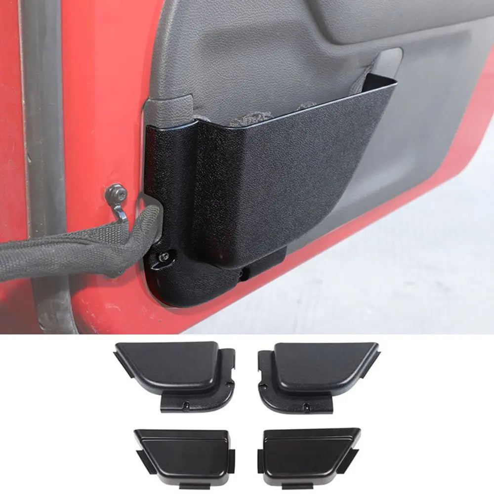 For 2011-2018 Jeep Wrangler JK JKU Front & Rear Door Side Pocket Insert Storage Box Organizer, Door Net Replacement