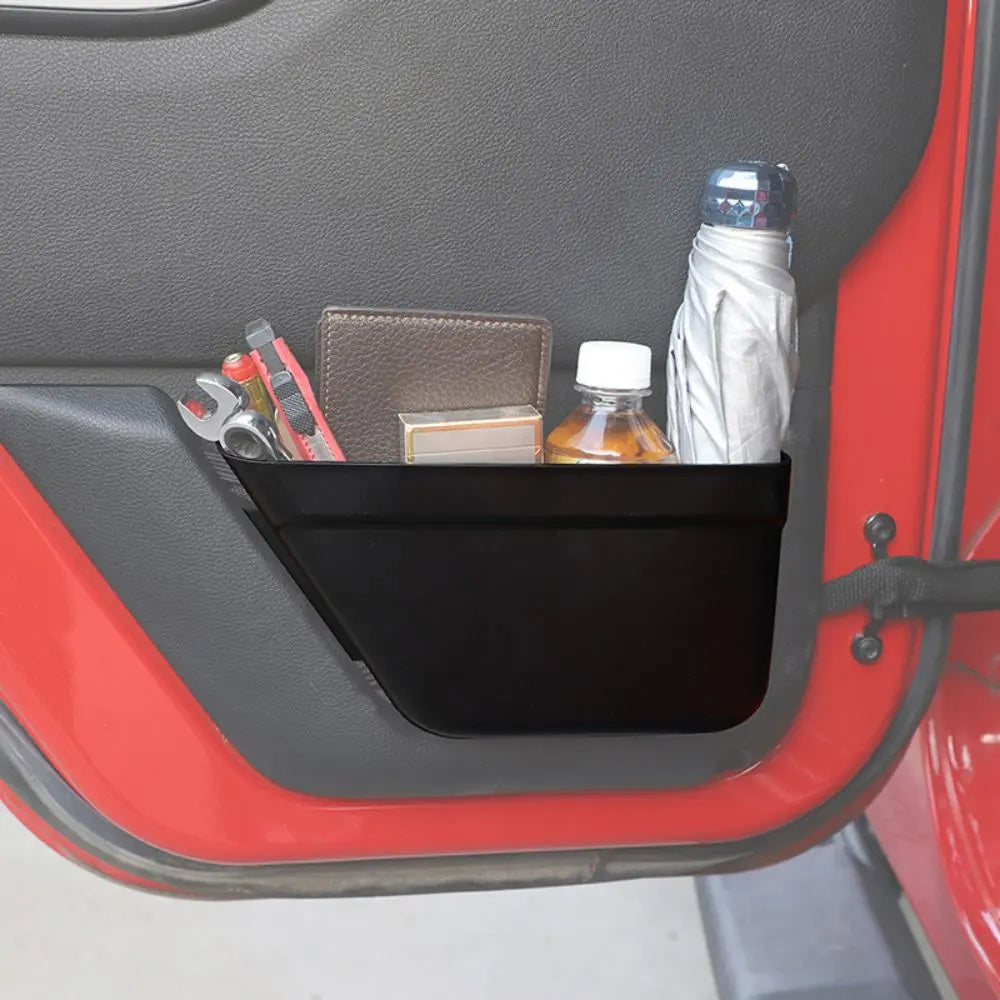 For 2011-2018 Jeep Wrangler JK JKU Front & Rear Door Side Pocket Insert Storage Box Organizer, Door Net Replacement