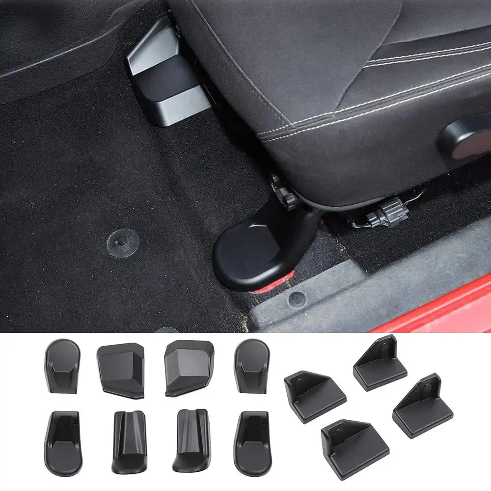 For 2011-2018 Jeep Wrangler JK JKU Front & Rear Seat Screw Protector Cover Trim