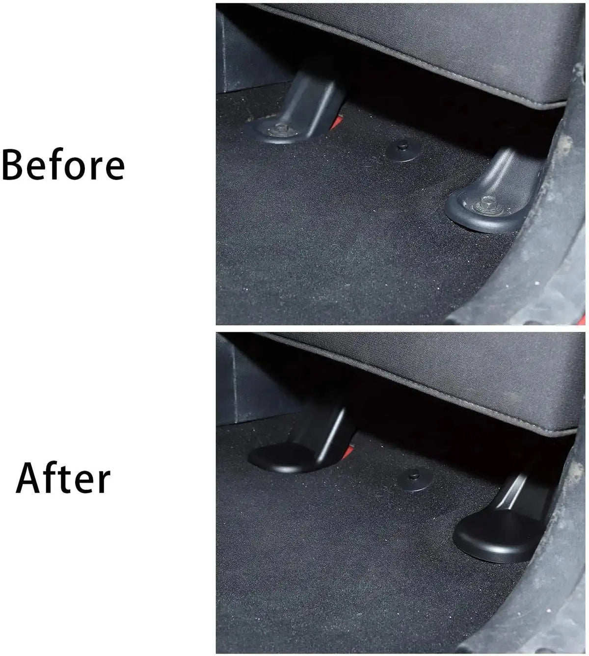 For 2011-2018 Jeep Wrangler JK JKU Front & Rear Seat Screw Protector Cover Trim