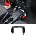 For 2011-2018 Jeep Wrangler JK JKU Gear Shift Center Console Storage Box Side Tray Organizer, Reserved USB Charger Extender Slot