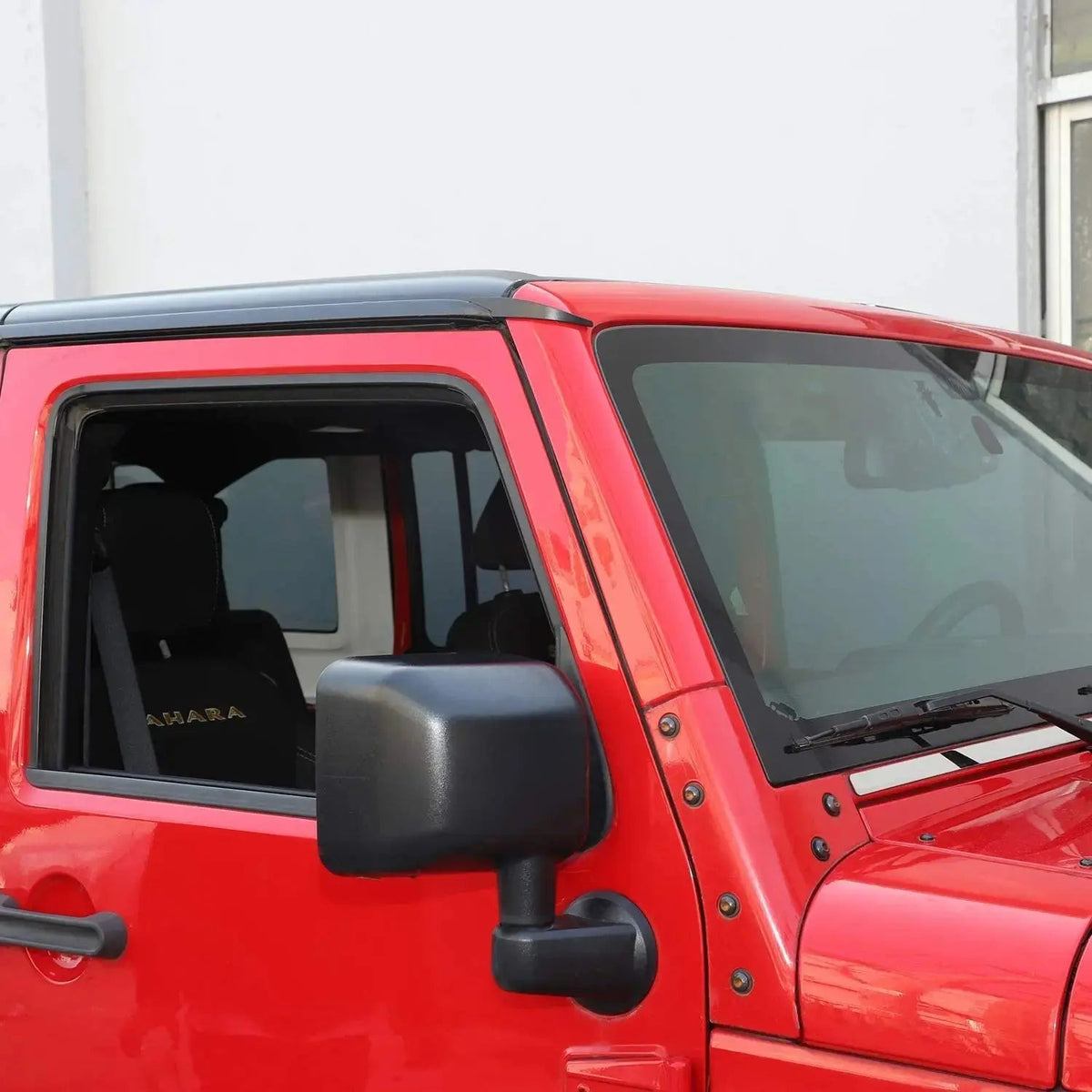 For 2011-2018 Jeep Wrangler JK JKU Hard-Top Roof Rainwater Guard Diverters Channel Slot Gutter, 2PCS