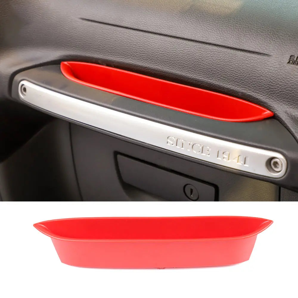 For 2011-2018 Jeep Wrangler JK JKU Passenger Grab Storage Tray Co-Pilot Organizer Grab Handle Storage Box