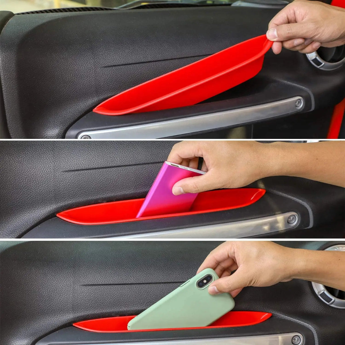 For 2011-2018 Jeep Wrangler JK JKU Passenger Grab Storage Tray Co-Pilot Organizer Grab Handle Storage Box