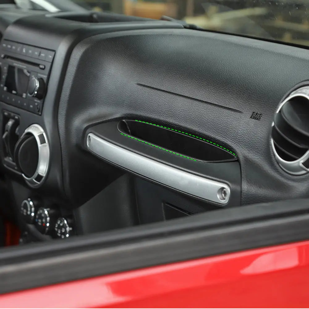 For 2011-2018 Jeep Wrangler JK JKU Passenger Grab Handle Storage Box