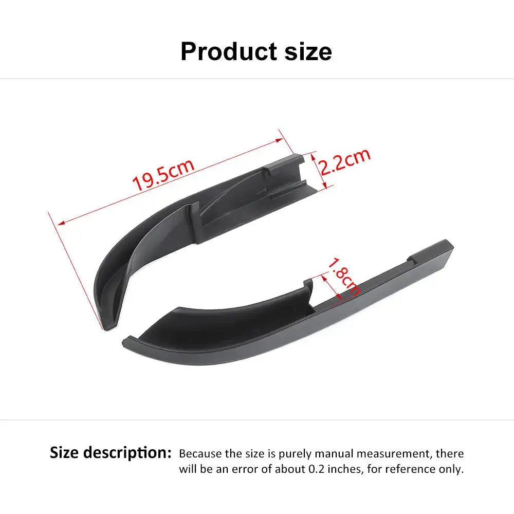 For 2011–2018 Jeep Wrangler JK & JKU – Rain Gutter Extensions Rain Groove Diverter Upgraded Version (Fits Hard Tops Only)