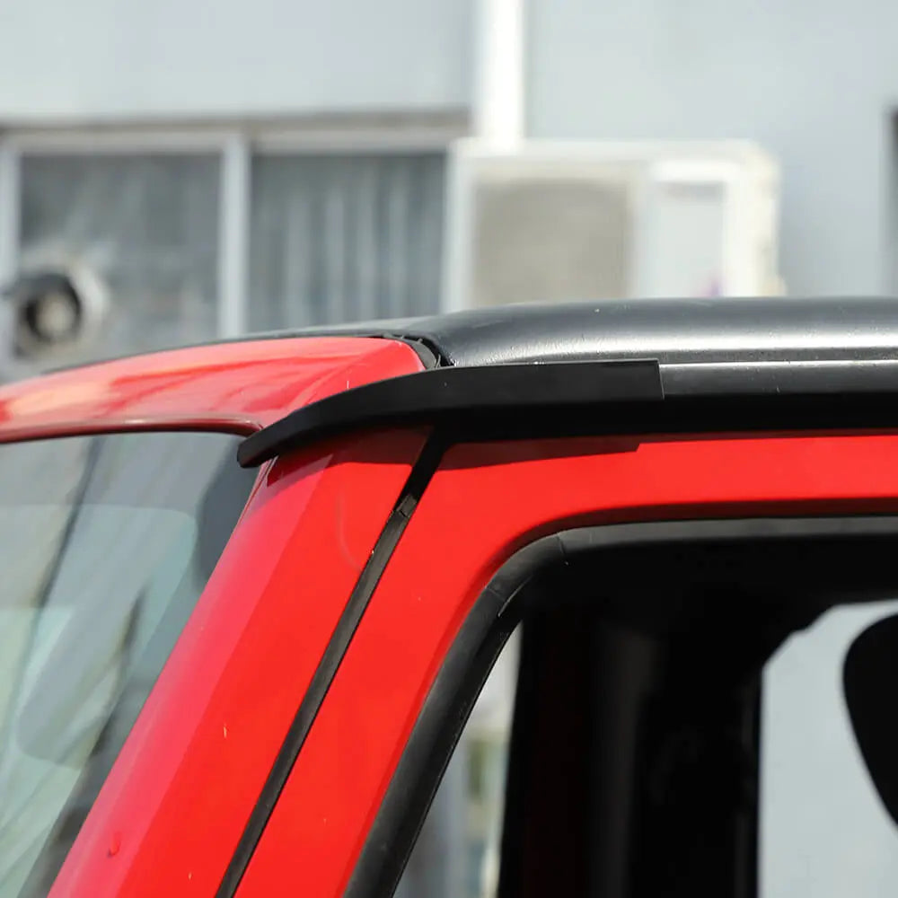 For 2011–2018 Jeep Wrangler JK & JKU – Rain Gutter Extensions Rain Groove Diverter Upgraded Version (Fits Hard Tops Only)