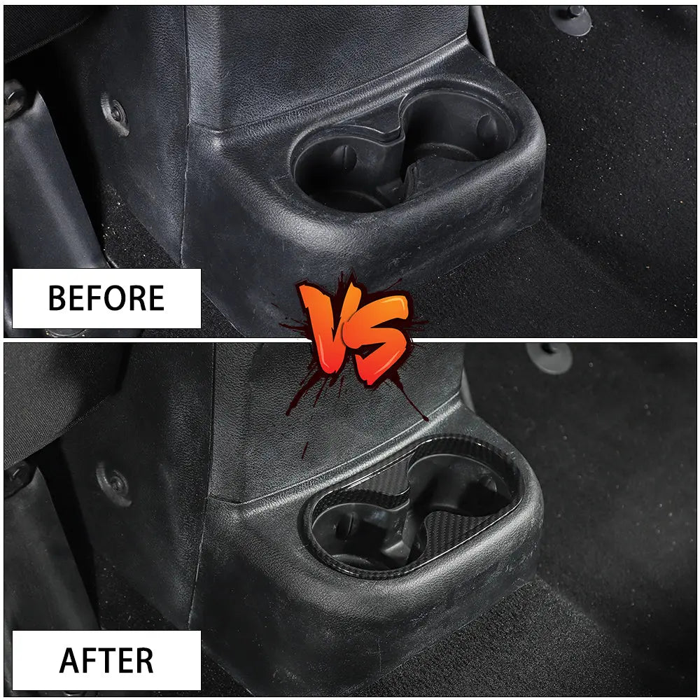 For 2011-2018 Jeep Wrangler JK JKU Rear Center Cup Holder Trim Cover
