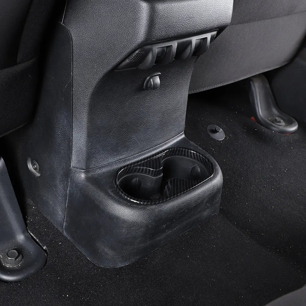 For 2011-2018 Jeep Wrangler JK JKU Rear Center Cup Holder Trim Cover