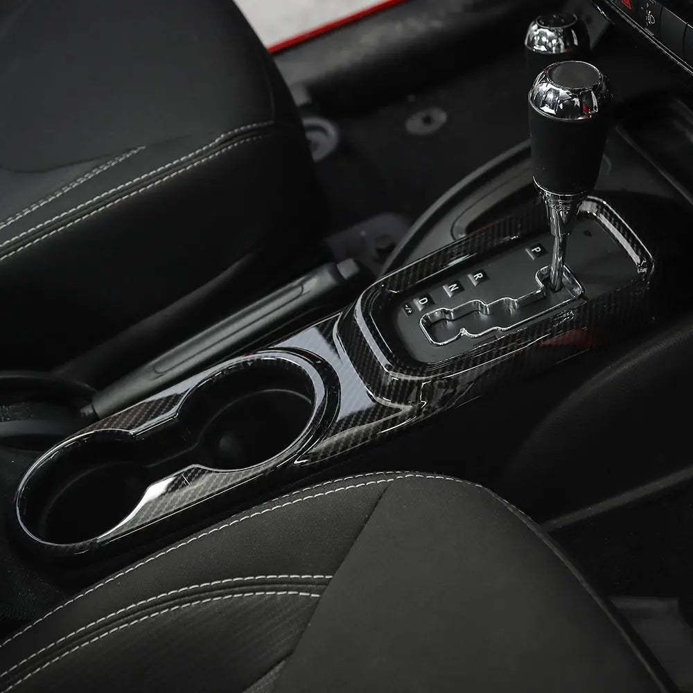 For 2011-2018 Jeep Wrangler JK JKU Water Cup Holder & Gear Shift Trim Cover