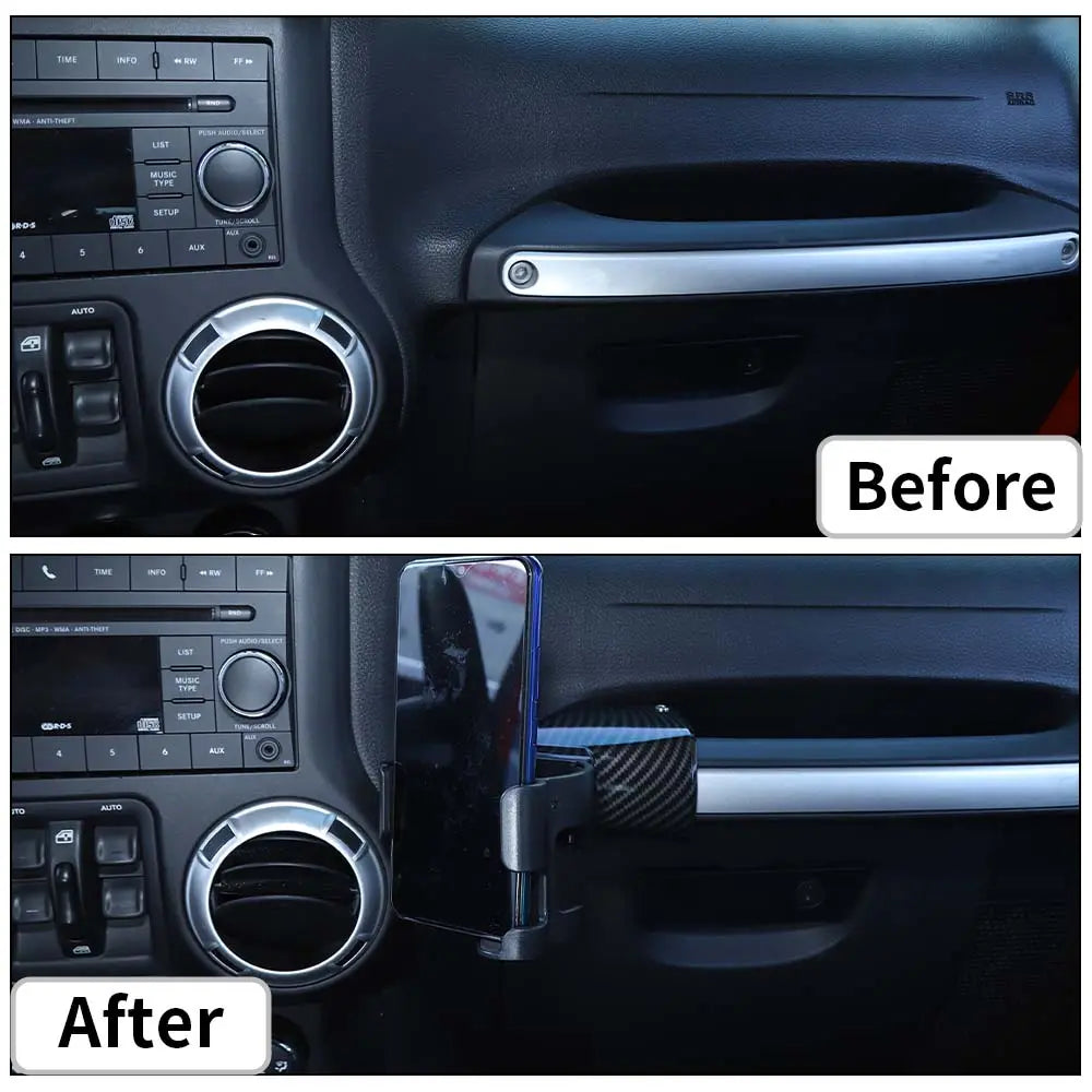 For 2011-2018 Jeep Wrangler JK Multi-function Car Cup Phone Bracket Holder