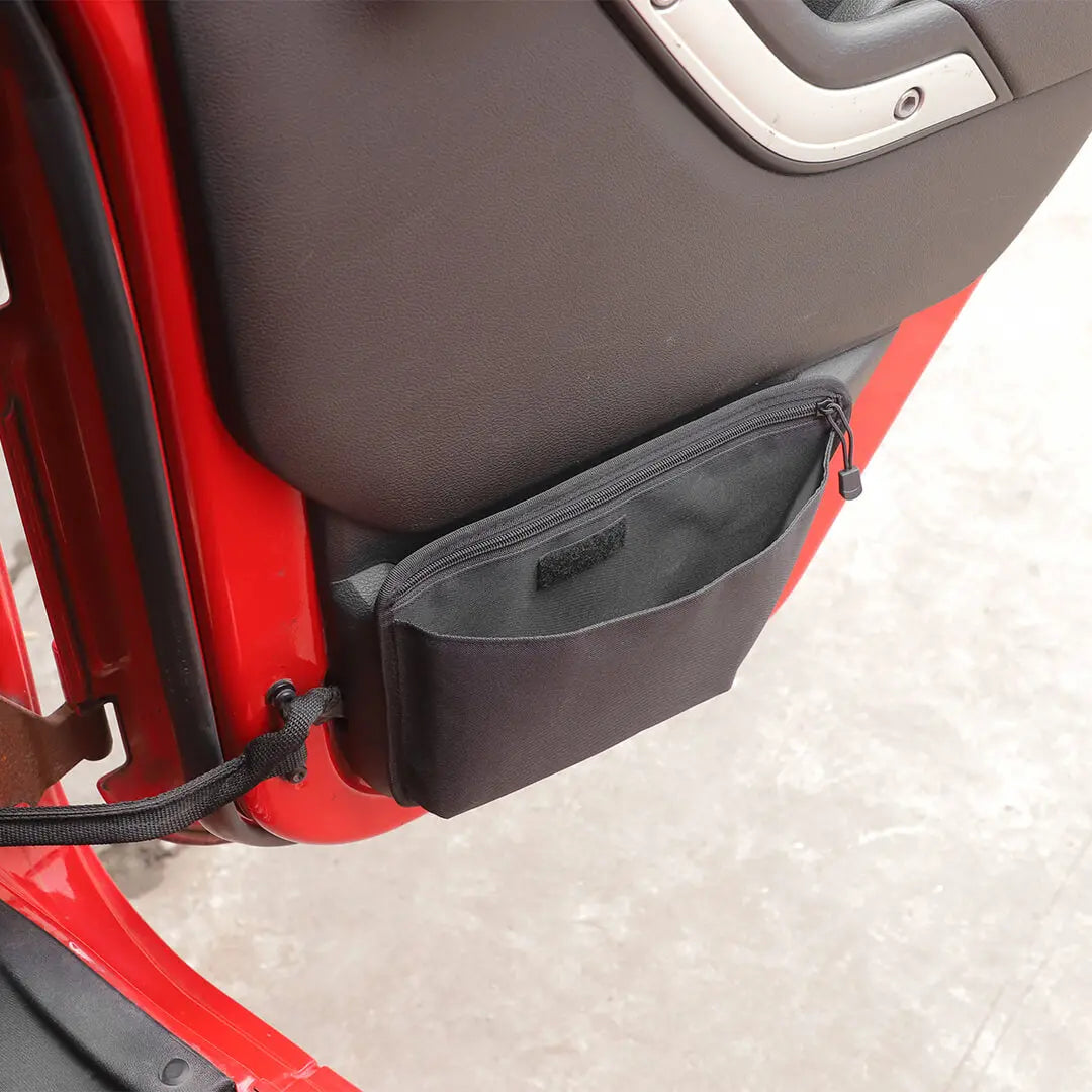 For 2011-2018 Jeep Wrangler JK Rear Door Storage Bag Organizer（2 pcs）