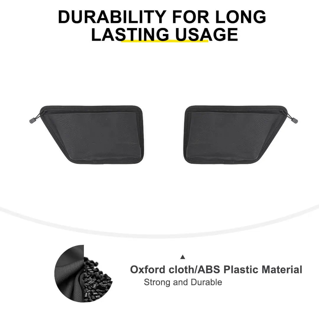 For 2011-2018 Jeep Wrangler JK Rear Door Storage Bag Organizer（2 pcs）