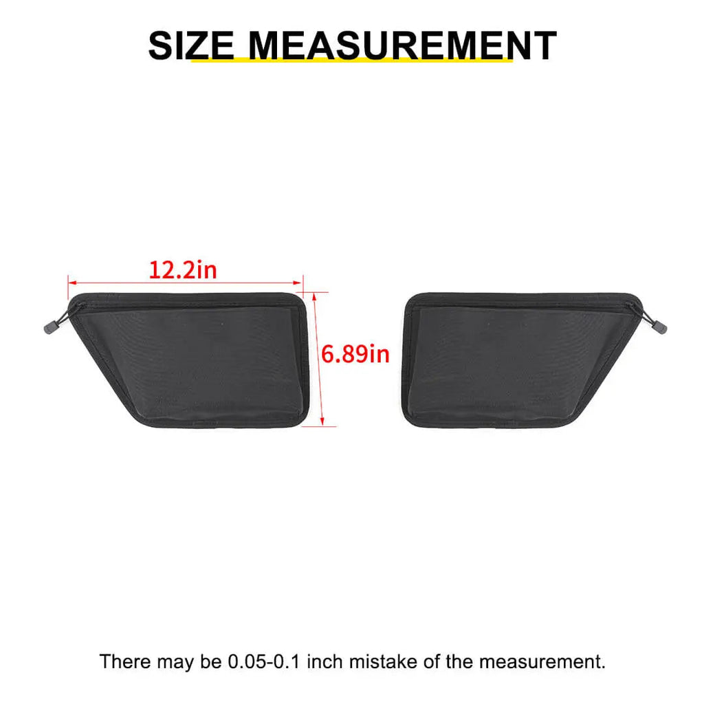 For 2011-2018 Jeep Wrangler JK Rear Door Storage Bag Organizer（2 pcs）