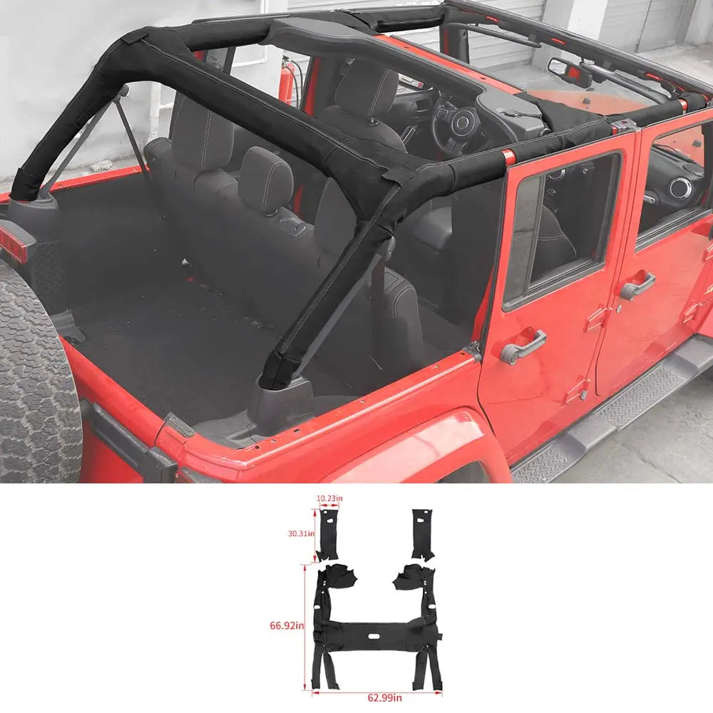 For 2011-2018 Jeep Wrangler JK Roll Bar Cover Protect prevent scratch