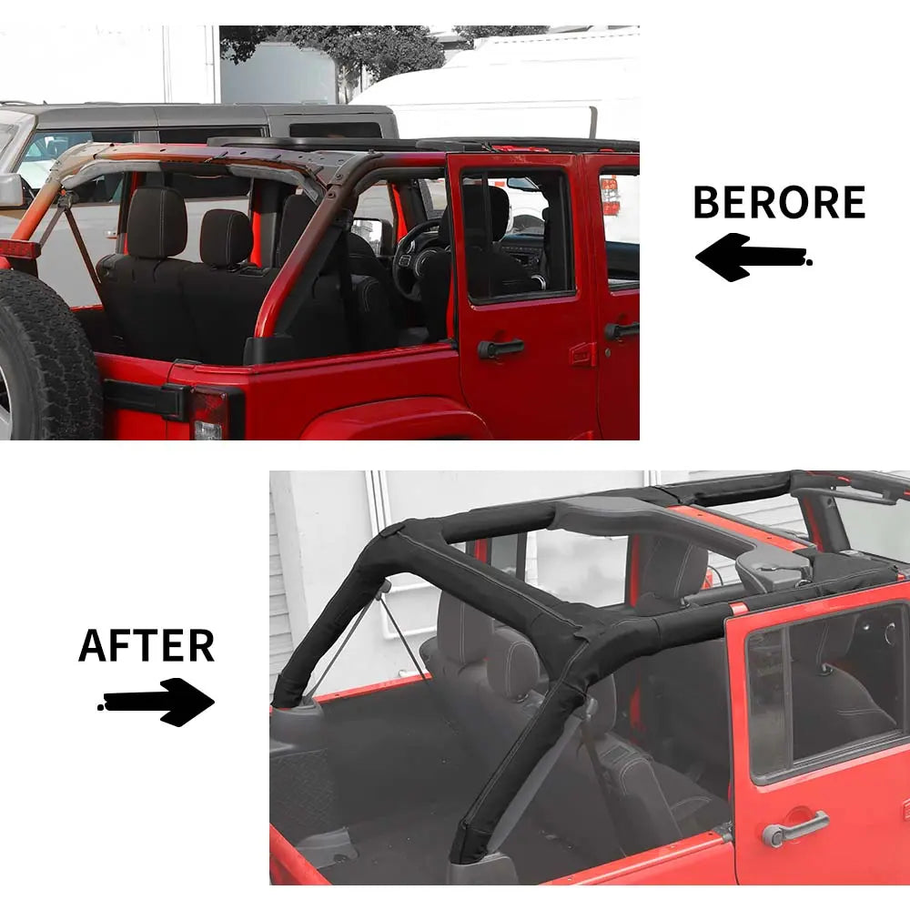 For 2011-2018 Jeep Wrangler JK Roll Bar Cover Protect prevent scratch