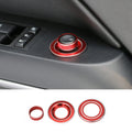 For 2011-2018 Jeep Wrangler JK Side Mirror Adjust Cigarette Lighter Button Knob Trim Ring