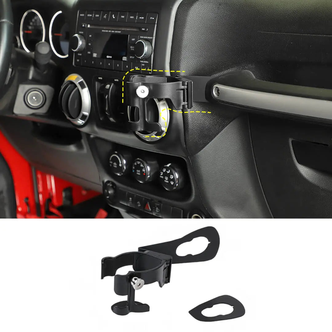 For 2011-2018 Jeep Wrangler JK Water Cup Bottle Mobile Phone Bracket Holder