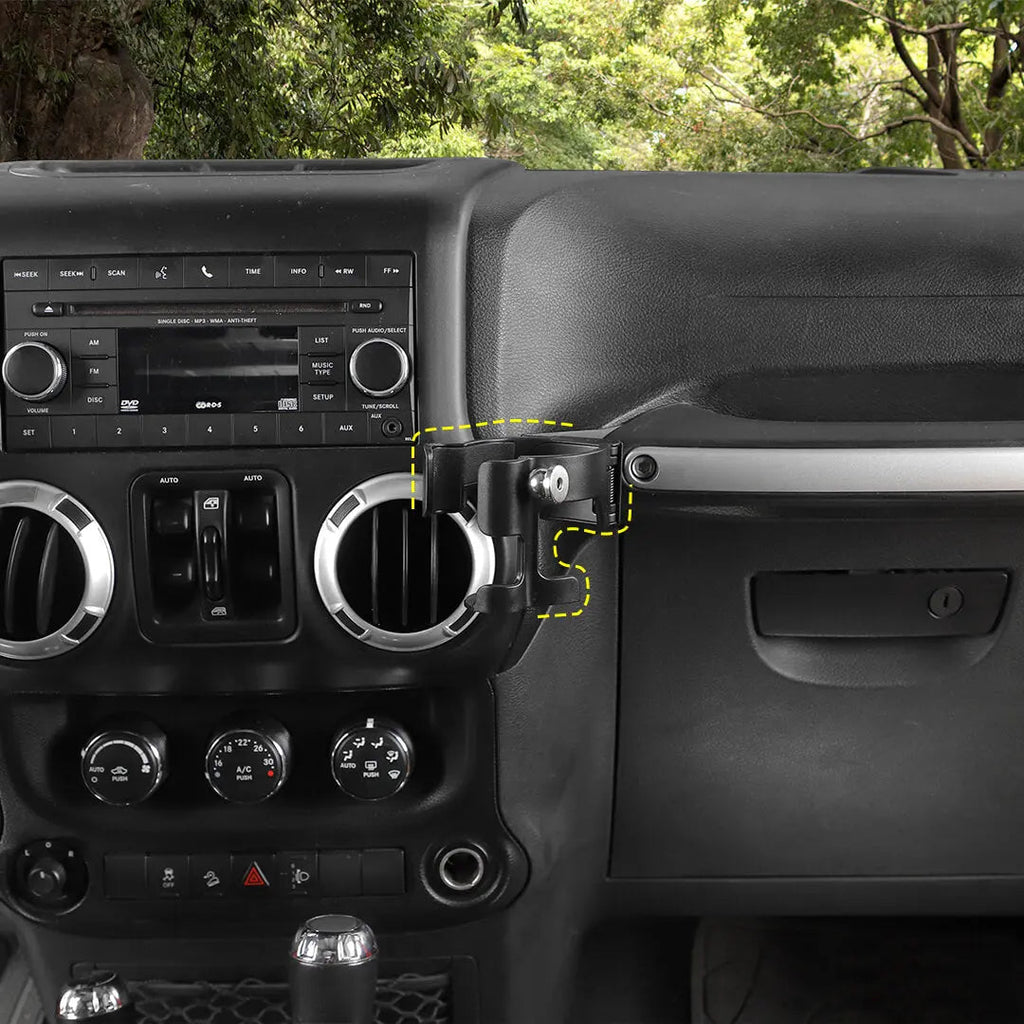 For 2011-2018 Jeep Wrangler JK Water Cup Bottle Mobile Phone Bracket Holder