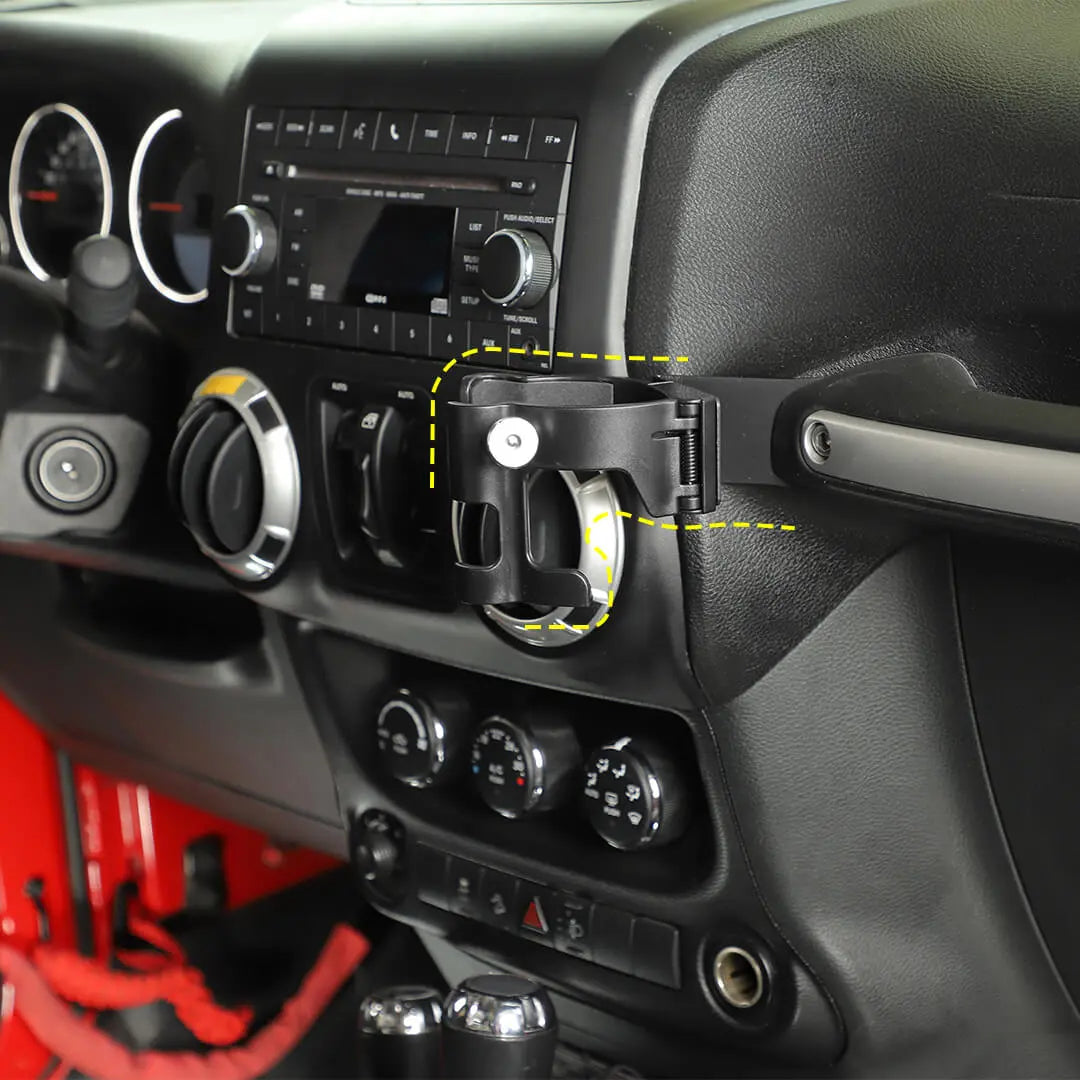 For 2011-2018 Jeep Wrangler JK Water Cup Bottle Mobile Phone Bracket Holder