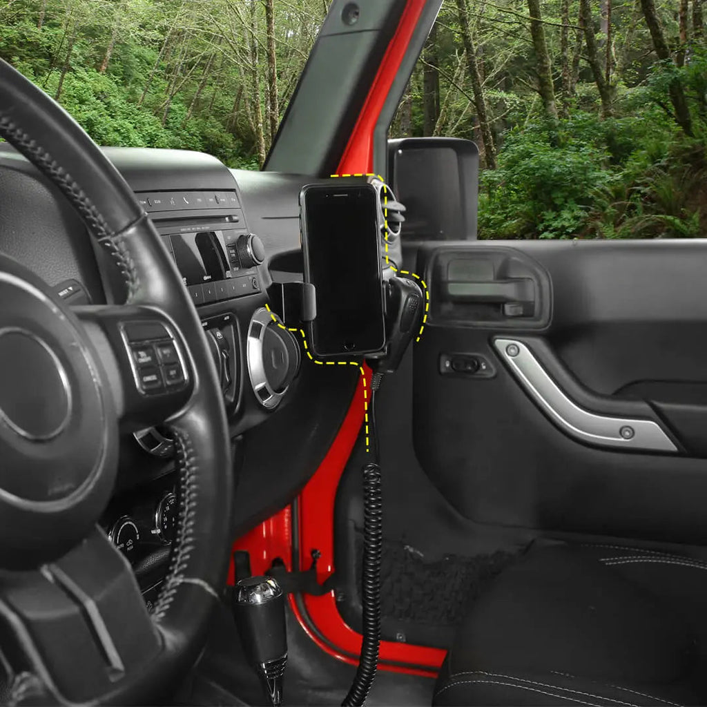 For 2011-2018 Jeep Wrangler JK Water Cup Bottle Mobile Phone Bracket Holder