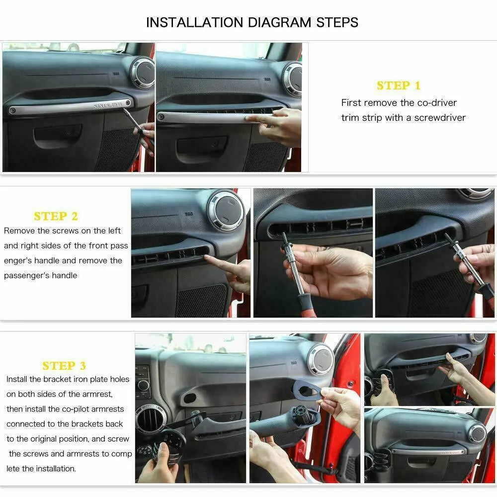 For 2011-2018 Jeep Wrangler JK Water Cup Holder Bracket Trim