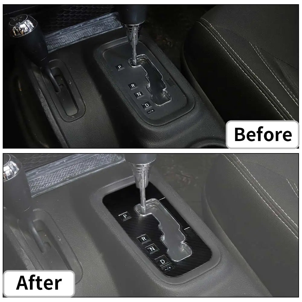 For 2011-2018 Jeep Wrangler JK & Unlimited Gear Shift Panel Cover Trim Aluminum