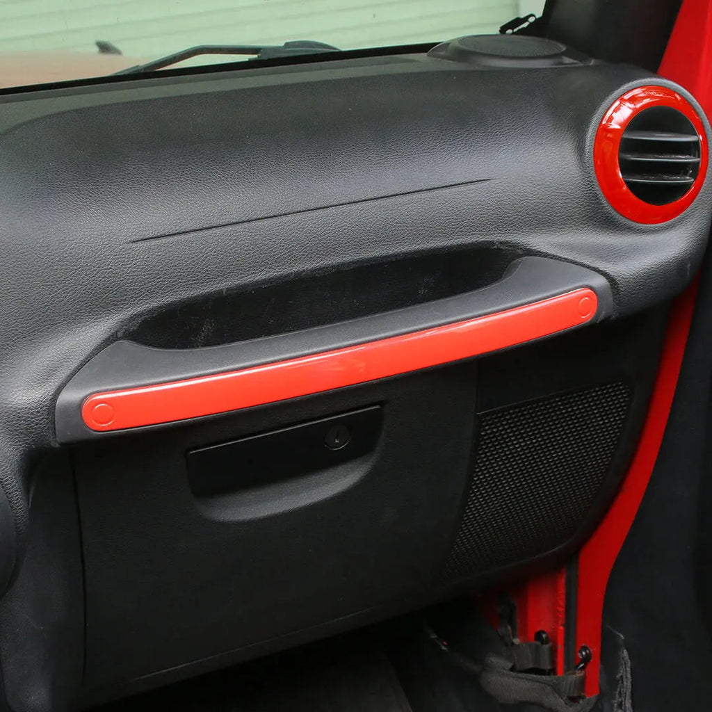 For 2011-2018 Jeep Wrangler JKU 4-Door Interior Car Door Center Console Trim Cover Kit (16 pcs)