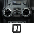 For 2011-2018 Jeep Wrangler JKU 4-Door Window Lift Switch Button Panel Cover Trim
